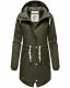 Navahoo Flower of Ocean Damen Jacke B925 Dark Olive Größe XS - Gr. 34