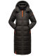 Navahoo Kristallblume Damen Winterjacke lang B926 Schwarz Größe M - Gr. 38