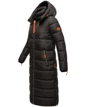 Navahoo Kristallblume Damen Winterjacke lang B926 Schwarz Größe XL - Gr. 42