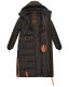 Navahoo Kristallblume Damen Winterjacke lang B926 Schwarz Größe XXL - Gr. 44