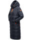 Navahoo Kristallblume Damen Winterjacke lang B926 Navy Größe XS - Gr. 34