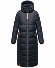 Navahoo Kristallblume Damen Winterjacke lang B926 Navy Größe S - Gr. 36