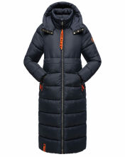 Navahoo Kristallblume Damen Winterjacke lang B926 Navy Größe S - Gr. 36