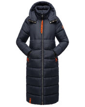 Navahoo Kristallblume Damen Winterjacke lang B926 Navy Größe M - Gr. 38