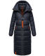 Navahoo Kristallblume Damen Winterjacke lang B926 Navy Größe M - Gr. 38
