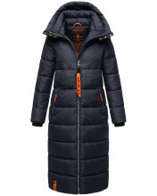 Navahoo Kristallblume Damen Winterjacke lang B926 Navy Größe XL - Gr. 42