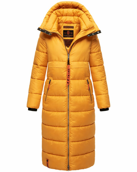 Navahoo Kristallblume Damen Winterjacke lang B926 Gelb Größe XS - Gr. 34