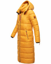Navahoo Kristallblume Damen Winterjacke lang B926 Gelb Größe XS - Gr. 34