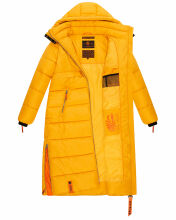 Navahoo Kristallblume Damen Winterjacke lang B926 Gelb Größe M - Gr. 38