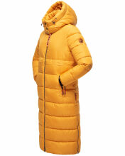 Navahoo Kristallblume Damen Winterjacke lang B926 Gelb Größe L - Gr. 40