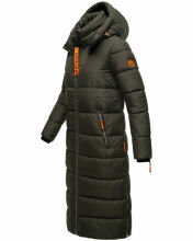 Navahoo Kristallblume Damen Winterjacke lang B926 Dark Olive Größe S - Gr. 36