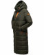 Navahoo Kristallblume Damen Winterjacke lang B926 Dark Olive Größe S - Gr. 36