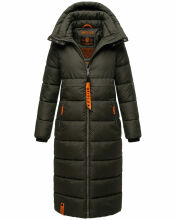 Navahoo Kristallblume Damen Winterjacke lang B926 Dark Olive Größe XL - Gr. 42