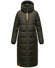 Navahoo Kristallblume Damen Winterjacke lang B926 Dark Olive Größe XL - Gr. 42