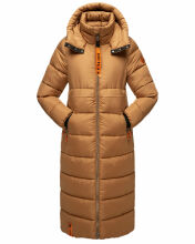 Navahoo Kristallblume Damen Winterjacke lang B926 Camel Größe XS - Gr. 34
