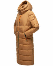 Navahoo Kristallblume Damen Winterjacke lang B926 Camel Größe XS - Gr. 34