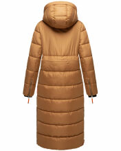 Navahoo Kristallblume Damen Winterjacke lang B926 Camel Größe XS - Gr. 34