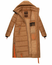 Navahoo Kristallblume Damen Winterjacke lang B926 Camel Größe XS - Gr. 34