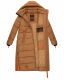 Navahoo Kristallblume Damen Winterjacke lang B926 Camel Größe XS - Gr. 34