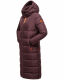 Navahoo Kristallblume Damen Winterjacke lang B926 Weinrot Größe S - Gr. 36