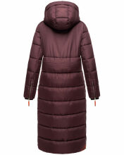 Navahoo Kristallblume Damen Winterjacke lang B926 Weinrot Größe XL - Gr. 42