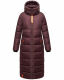 Navahoo Kristallblume Damen Winterjacke lang B926 Weinrot Größe XL - Gr. 42