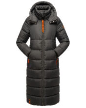 Navahoo Kristallblume Damen Winterjacke lang B926 Anthrazit Größe XS - Gr. 34
