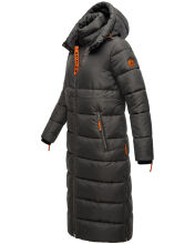 Navahoo Kristallblume Damen Winterjacke lang B926 Anthrazit Größe XS - Gr. 34