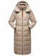 Navahoo Kristallblume Damen Winterjacke lang B926 Taupe Größe S - Gr. 36
