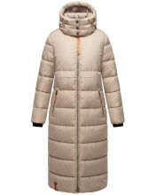 Navahoo Kristallblume Damen Winterjacke lang B926 Taupe Größe M - Gr. 38