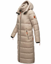 Navahoo Kristallblume Damen Winterjacke lang B926 Taupe Größe M - Gr. 38