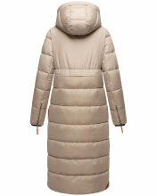 Navahoo Kristallblume Damen Winterjacke lang B926 Taupe Größe L - Gr. 40