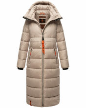 Navahoo Kristallblume Damen Winterjacke lang B926 Taupe Größe XXL - Gr. 44