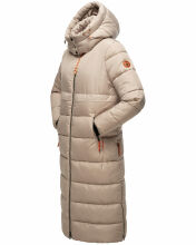 Navahoo Kristallblume Damen Winterjacke lang B926 Taupe Größe XXL - Gr. 44