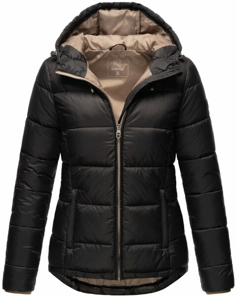 Marikoo Leandraa Damen Winter Jacke B927 Schwarz Größe 36 - Gr. 36