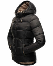 Marikoo Leandraa Damen Winter Jacke B927 Schwarz Größe 36 - Gr. 36