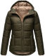 Marikoo Leandraa Damen Winter Jacke B927 Olive Größe 38 - Gr. 38
