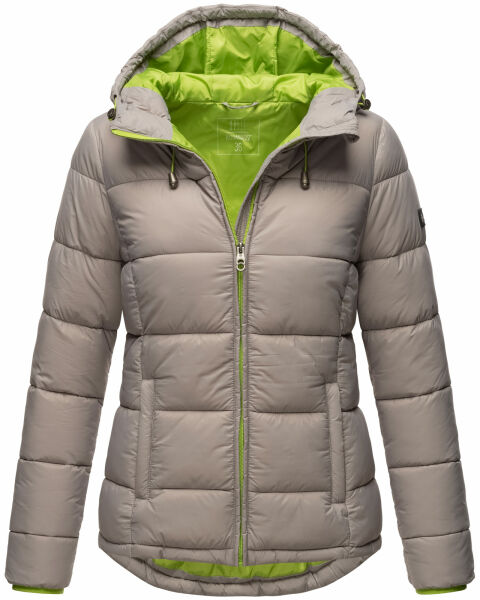 Marikoo Leandraa Damen Winter Jacke B927 Zink Grau Größe 38 - Gr. 38