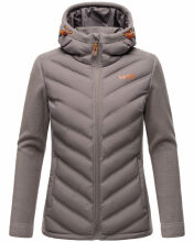 Marikoo Mountain Mount Haruna Damen Fleece Hybrid Jacke Wanderjacke Grau Größe M - Gr. 38