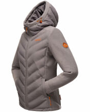 Marikoo Mountain Mount Haruna Damen Fleece Hybrid Jacke Wanderjacke Grau Größe M - Gr. 38