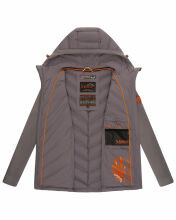 Marikoo Mountain Mount Haruna Damen Fleece Hybrid Jacke Wanderjacke Grau Größe M - Gr. 38