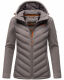 Marikoo Mountain Mount Haruna Damen Fleece Hybrid Jacke Wanderjacke Grau Größe M - Gr. 38