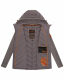 Marikoo Mountain Mount Haruna Damen Fleece Hybrid Jacke Wanderjacke Grau Größe S - Gr. 36
