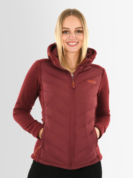 Marikoo Mountain Mount Haruna Damen Fleece Hybrid Jacke Wanderjacke Navy Größe S - Gr. 36