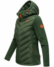 Marikoo Mountain Mount Haruna Ladies Jacket Fleece Hybrid Offwhite Größe L - Gr. 40