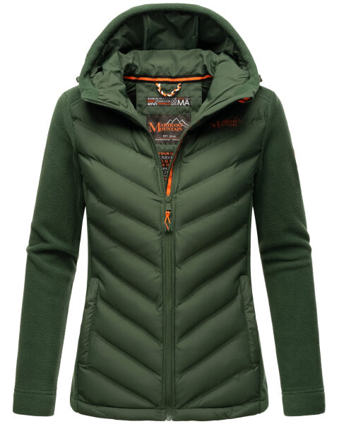 Marikoo Mountain Mount Haruna Damen Fleece Hybrid Jacke Wanderjacke Offwhite Größe M - Gr. 38