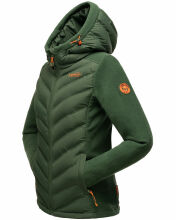 Marikoo Mountain Mount Haruna Damen Fleece Hybrid Jacke Wanderjacke Offwhite Größe M - Gr. 38