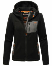 Marikoo Mount Iwaki Damen Fleecejacke Schwarz Größe S - Gr. 36