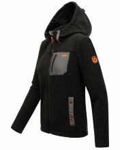 Marikoo Mount Iwaki Damen Fleecejacke Schwarz Größe M - Gr. 38