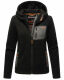 Marikoo Mount Iwaki Damen Fleecejacke Schwarz Größe L - Gr. 40